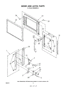 05 - Door And Latch parts for Whirlpool Microwave MW8900XS0 from AppliancePartsPros.com