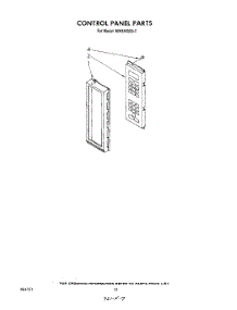 07 - Control Panel parts for Whirlpool Microwave MW8900XS0 from AppliancePartsPros.com