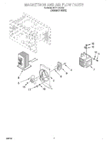 05 - Magnetron And Airflow parts for Whirlpool Microwave MT7118XDQ0 from AppliancePartsPros.com