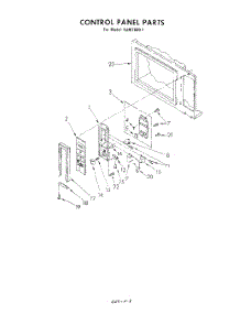 05 - Control Panel parts for Whirlpool Microwave RJM76001 from AppliancePartsPros.com
