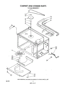 03 - Cabinet And Stirrer parts for Whirlpool Microwave MW8800XS4 from AppliancePartsPros.com