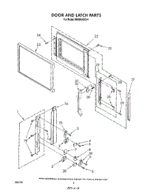 06 - Door And Latch parts for Whirlpool Microwave MW8800XS4 from AppliancePartsPros.com