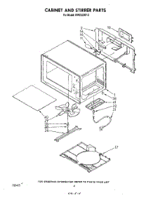 03 - Cabinet And Stirrer parts for Whirlpool Microwave MW3520XP3 from AppliancePartsPros.com