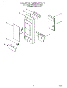 02 - Control Panel parts for Whirlpool Microwave MT1071SGQ0 from AppliancePartsPros.com