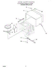 03 - Oven Cavity parts for Whirlpool Microwave MT1071SGQ0 from AppliancePartsPros.com