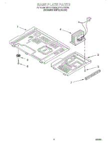 06 - Base Plate parts for Whirlpool Microwave MT1071SGQ0 from AppliancePartsPros.com