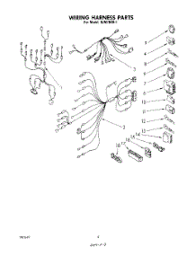 06 - Wiring Harness parts for Whirlpool Microwave RJM76001 from AppliancePartsPros.com