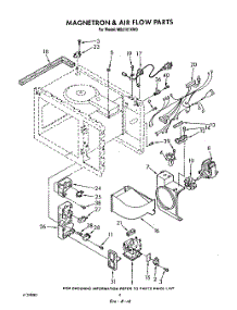 04 - Magnetron And Air Flow parts for Whirlpool Microwave MS2101XW0 from AppliancePartsPros.com
