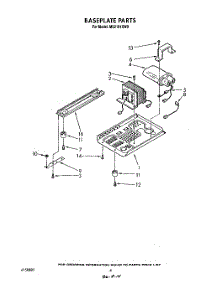 05 - Baseplate parts for Whirlpool Microwave MS2101XW0 from AppliancePartsPros.com