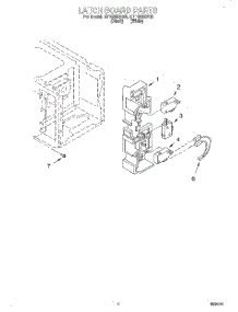 04 - Latch Board parts for Whirlpool Microwave MT1066XBB0 from AppliancePartsPros.com