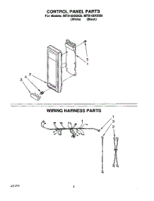 04 - Control Panel, Wiring Harness parts for Whirlpool Microwave MT9160XBQ0 from AppliancePartsPros.com
