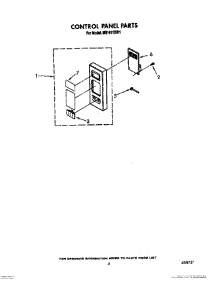 05 - Control Panel parts for Whirlpool Microwave MS1651XW1 from AppliancePartsPros.com