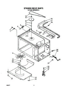 03 - Stirrer Drive , Lit / Optional parts for Whirlpool Microwave MW8900XS5 from AppliancePartsPros.com