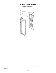 07 - Control Panel parts for Whirlpool Microwave MW8800XS0 from AppliancePartsPros.com