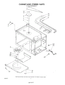 03 - Cabinet And Stirrer parts for Whirlpool Microwave MW8800XS2 from AppliancePartsPros.com
