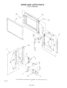 06 - Door And Latch parts for Whirlpool Microwave MW8800XS2 from AppliancePartsPros.com