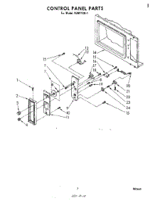 05 - Control Panel parts for Whirlpool Microwave RJM71001 from AppliancePartsPros.com