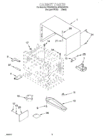 03 - Cabinet, Literature parts for Whirlpool Microwave MT8068SEQ0 from AppliancePartsPros.com