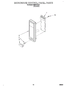 09 - Microwave Control Panel parts for Whirlpool Oven RM765PXAB1 from AppliancePartsPros.com