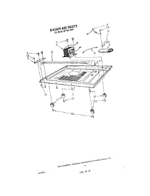 05 - Baseplate parts for Whirlpool Microwave MT1851XW0 from AppliancePartsPros.com