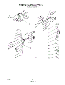 06 - Wiring Harness parts for Whirlpool Microwave RJM74001 from AppliancePartsPros.com