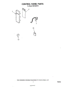 05 - Control Panel , Literature And Optional parts for Whirlpool Microwave MW3500XP3 from AppliancePartsPros.com