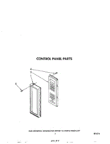 05 - Control Panel parts for Whirlpool Microwave MW8700XS2 from AppliancePartsPros.com