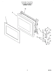 02 - Door parts for Whirlpool Microwave MT7116XDQ0 from AppliancePartsPros.com