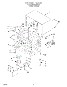 03 - Cabinet, Literature parts for Whirlpool Microwave MT7116XDQ0 from AppliancePartsPros.com