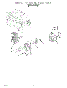 05 - Magnetron And Air Flow parts for Whirlpool Microwave MT7116XDQ0 from AppliancePartsPros.com
