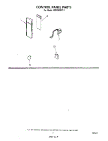 05 - Control Panel , Literature And Optional parts for Whirlpool Microwave MW3500XP1 from AppliancePartsPros.com