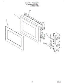 02 - Door parts for Whirlpool Microwave MT7116XDQ2 from AppliancePartsPros.com