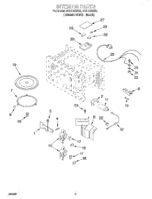 04 - Interior parts for Whirlpool Microwave MT8116XEQ2 from AppliancePartsPros.com
