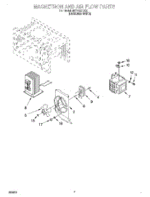 05 - Magnetron And Air Flow parts for Whirlpool Microwave MT7116XDQ2 from AppliancePartsPros.com