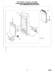 02 - Control Panel parts for Whirlpool Microwave MT2081XBQ0 from AppliancePartsPros.com