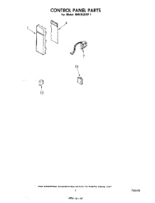 05 - Control Panel , Literature And Optional parts for Whirlpool Microwave MW3520XP1 from AppliancePartsPros.com