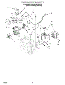 05 - Oven Interior, Literature parts for Whirlpool Microwave MT5151XDZ0 from AppliancePartsPros.com