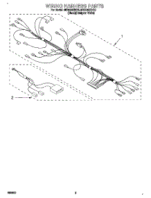 05 - Wiring Harness, Lit / Optional parts for Whirlpool Microwave MS3080XBQ0 from AppliancePartsPros.com