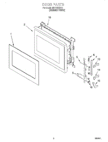 02 - Door parts for Whirlpool Microwave MT7116XDQ1 from AppliancePartsPros.com