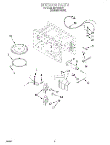 04 - Interior parts for Whirlpool Microwave MT7116XDQ1 from AppliancePartsPros.com