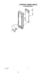 06 - Control Panel And Latch parts for Whirlpool Microwave MT9160XYB1 from AppliancePartsPros.com