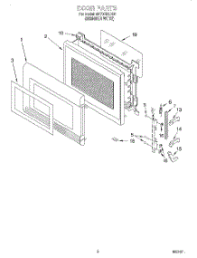 02 - Door parts for Whirlpool Microwave MT7078XDQ0 from AppliancePartsPros.com