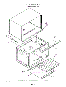 04 - Cabinet parts for Whirlpool Microwave MW8900XS3 from AppliancePartsPros.com