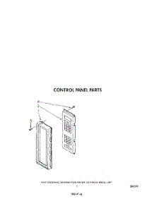 05 - Control Panel parts for Whirlpool Microwave MW8900XS3 from AppliancePartsPros.com
