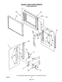 06 - Door And Latch parts for Whirlpool Microwave MW8900XS3 from AppliancePartsPros.com