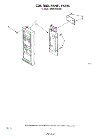07 - Control Panel parts for Whirlpool Microwave MW8700XR0 from AppliancePartsPros.com