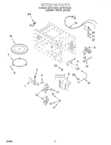 04 - Interior parts for Whirlpool Microwave MT8116XEB1 from AppliancePartsPros.com