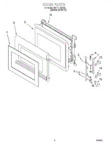 02 - Door parts for Whirlpool Microwave 7MT7118XDQ0 from AppliancePartsPros.com