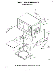 03 - Cabinet And Stirrer parts for Whirlpool Microwave MW3000XM1 from AppliancePartsPros.com