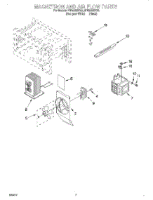 05 - Magnetron And Air Flow parts for Whirlpool Microwave MT8068SEB0 from AppliancePartsPros.com